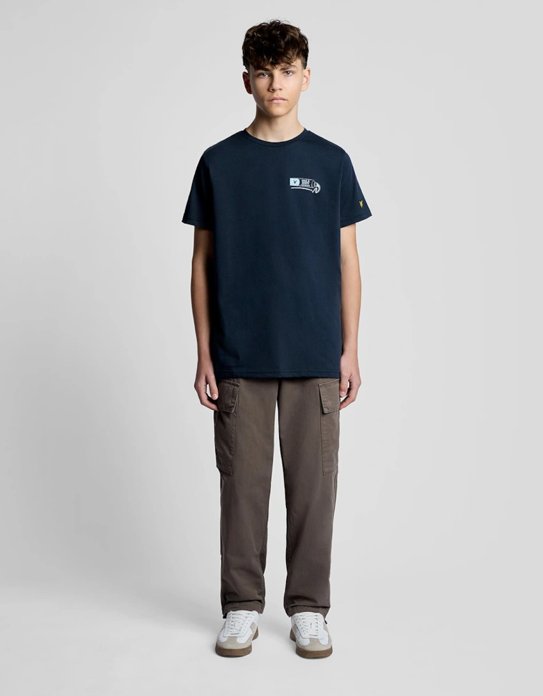 Back Print Graphic T-Shirt
