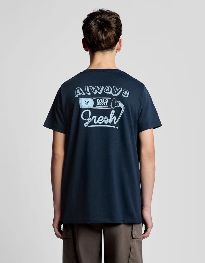 Back Print Graphic T-Shirt