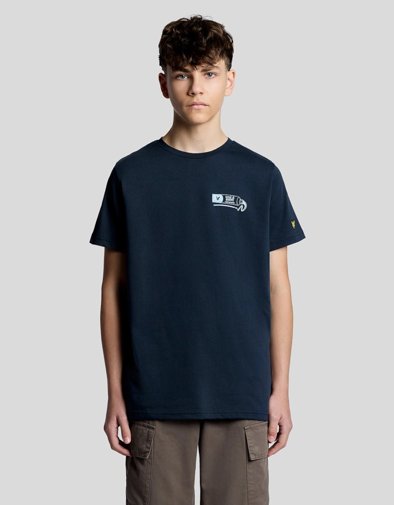 Back Print Graphic T-Shirt