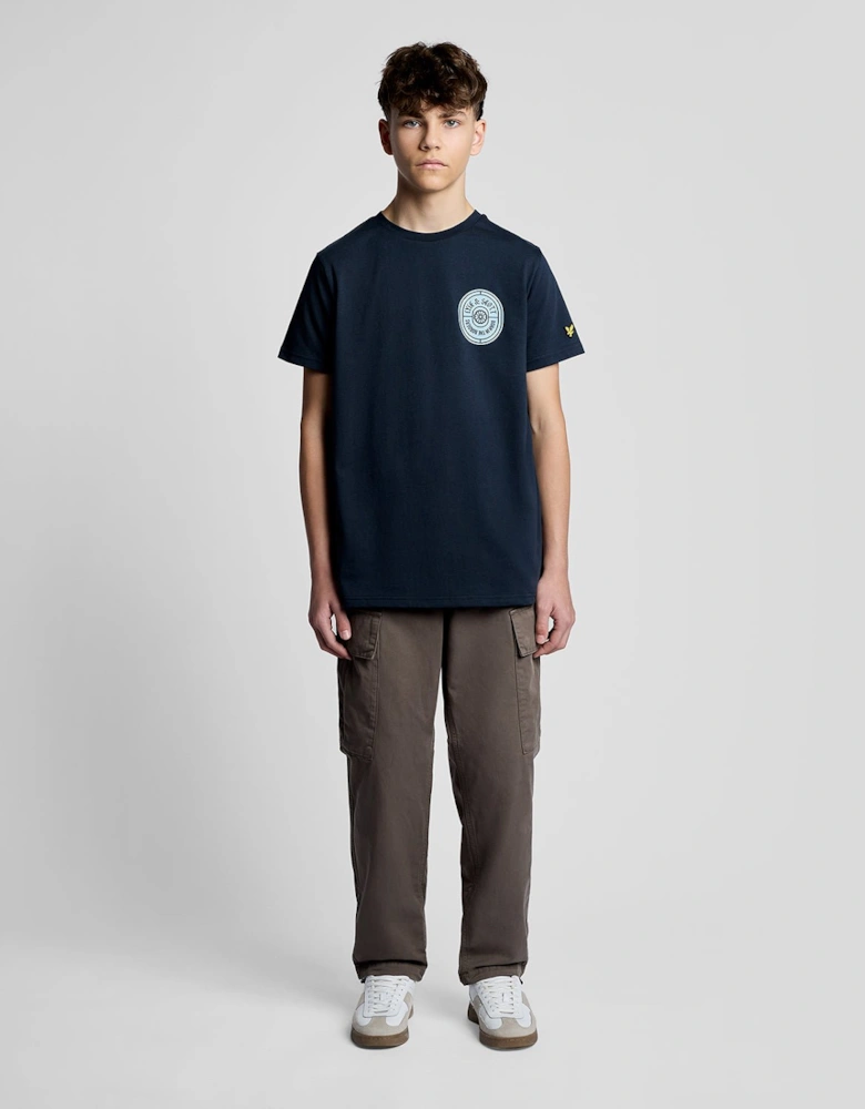 Graphic Badge Cotton T-Shirt