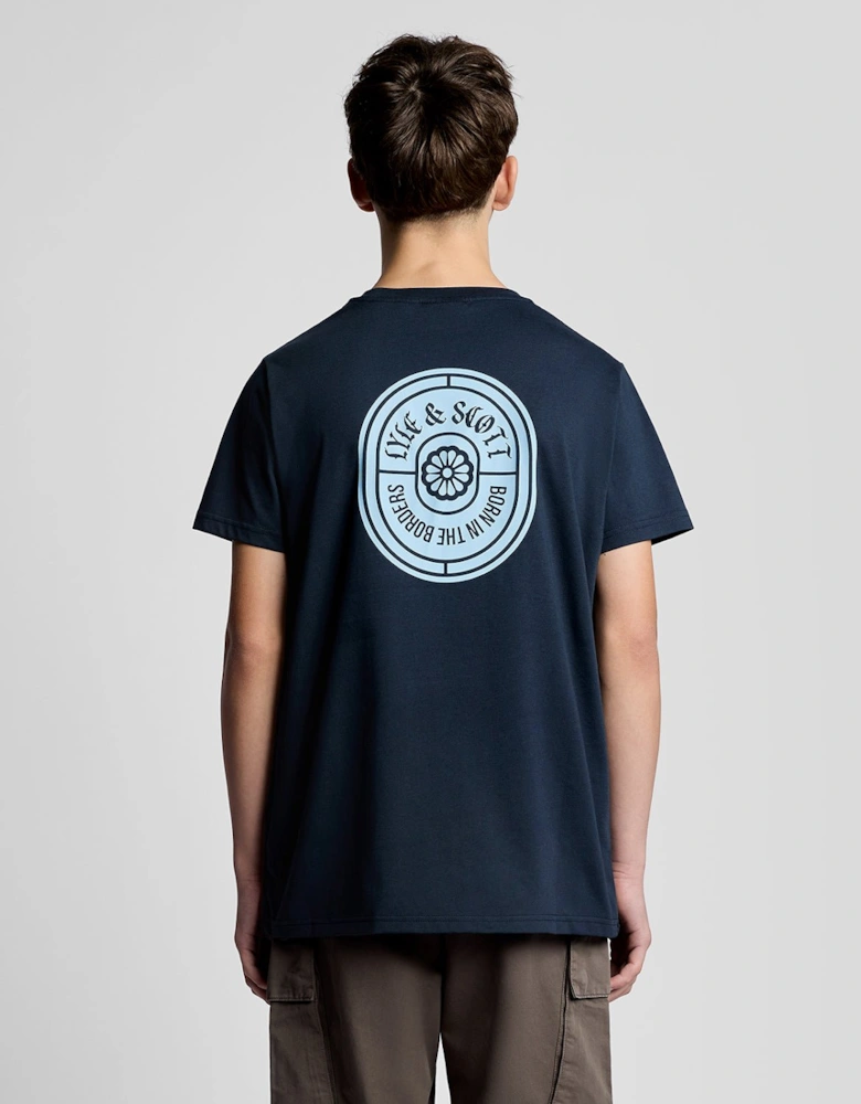 Graphic Badge Cotton T-Shirt