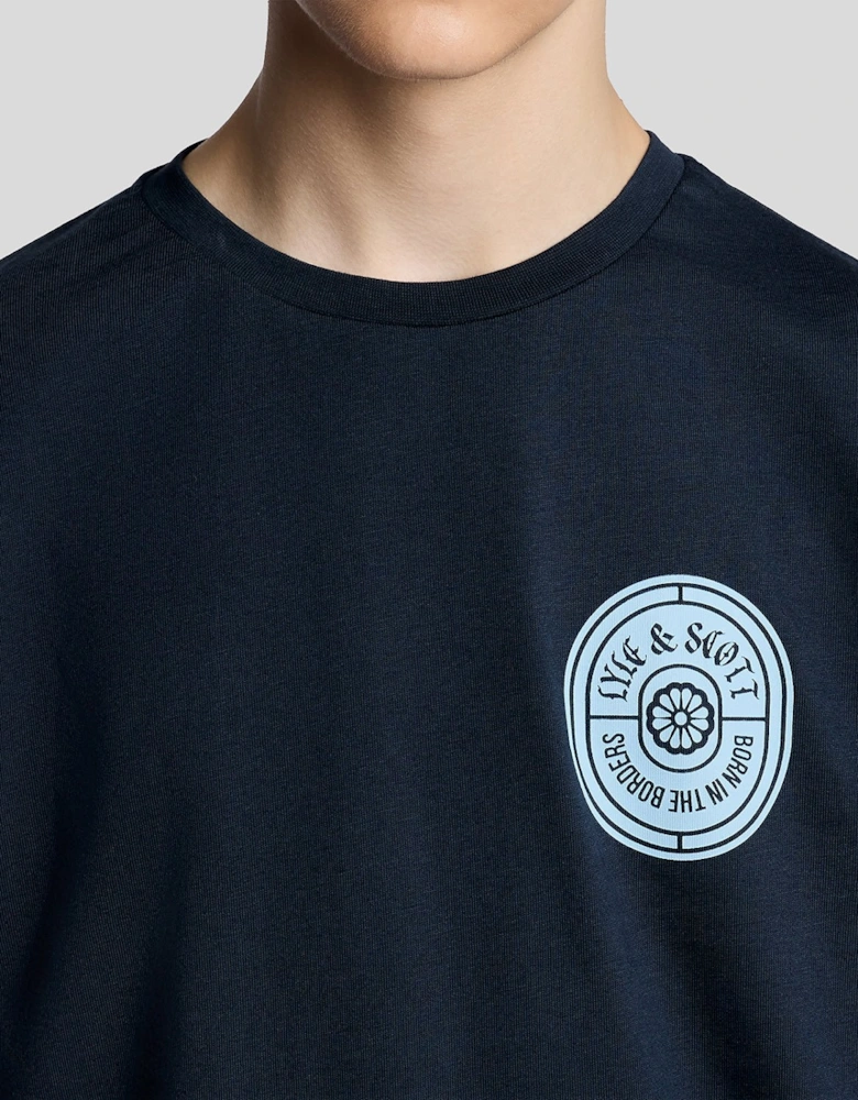 Graphic Badge Cotton T-Shirt