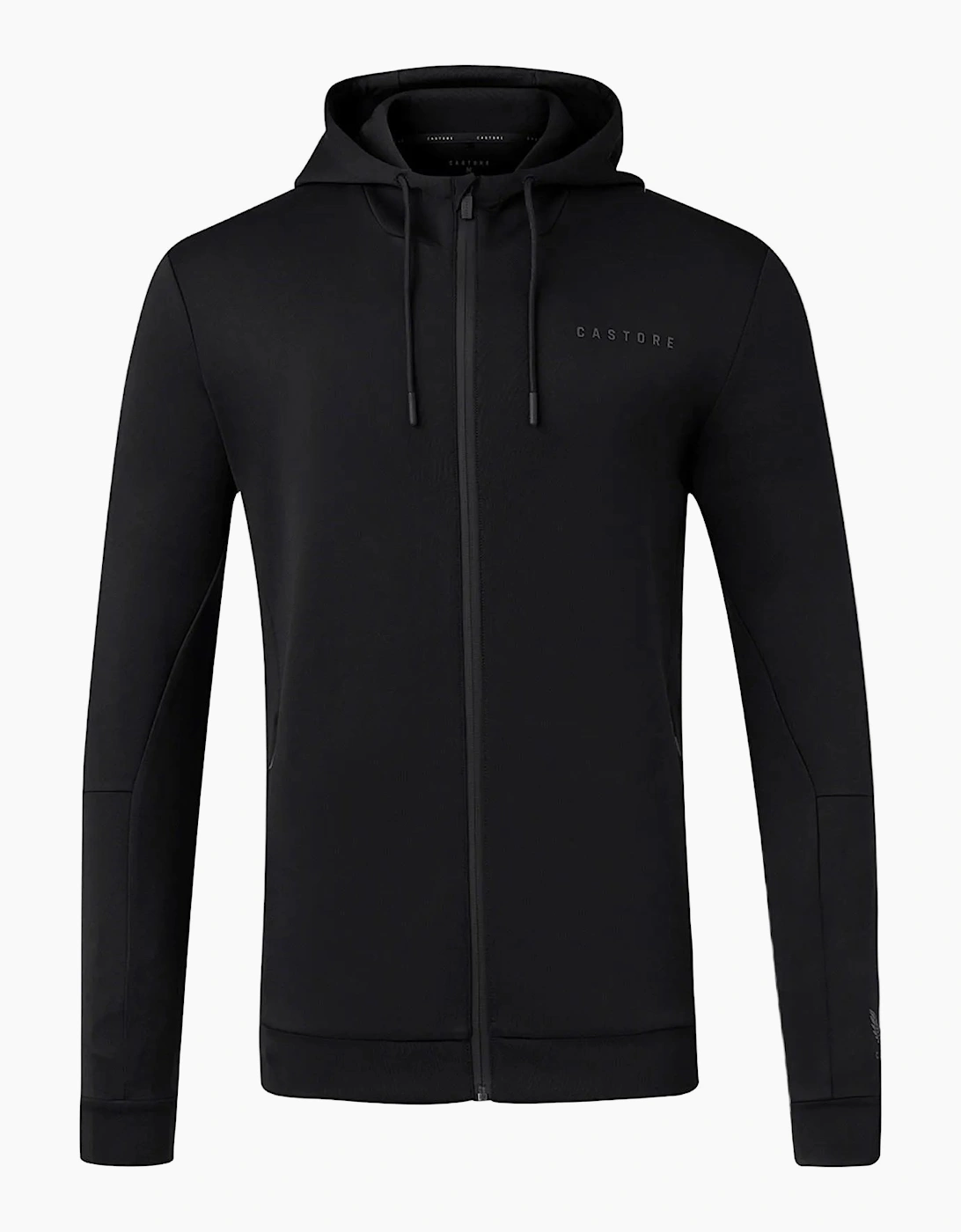 Flex Full Zip Men's Black Hooded Sweatshirt