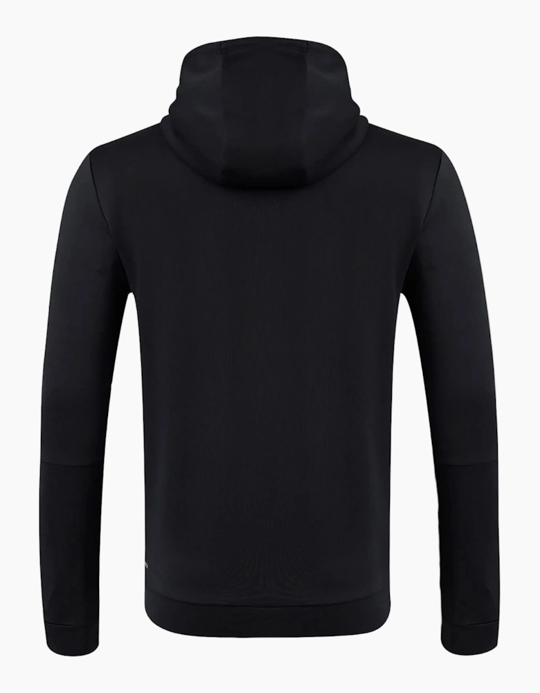 Flex Full Zip Men's Black Hooded Sweatshirt