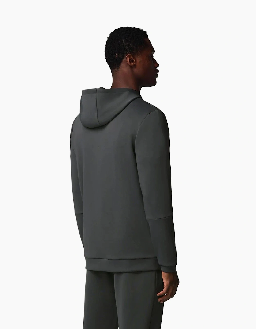 Flex Full Zip Men's Grey Hooded Sweatshirt