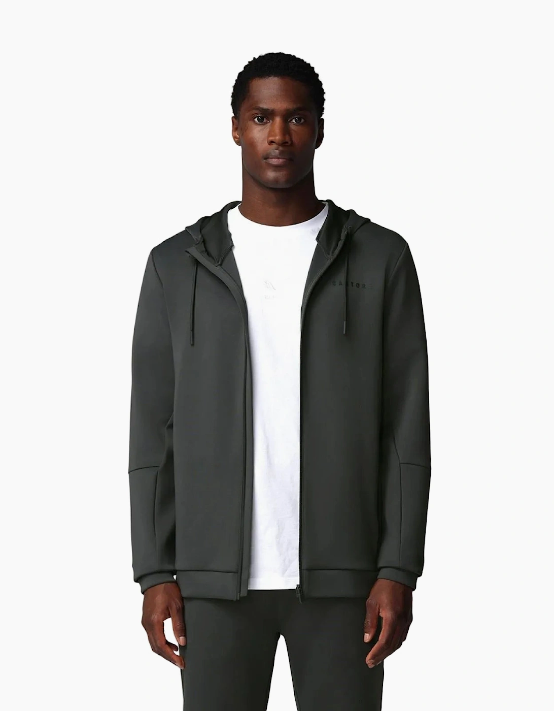 Flex Full Zip Men's Grey Hooded Sweatshirt, 10 of 9