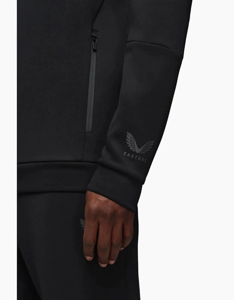 Flex Hoodie Men's Black Hooded Sweatshirt