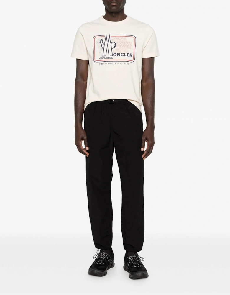 Text Branding T shirt Cream