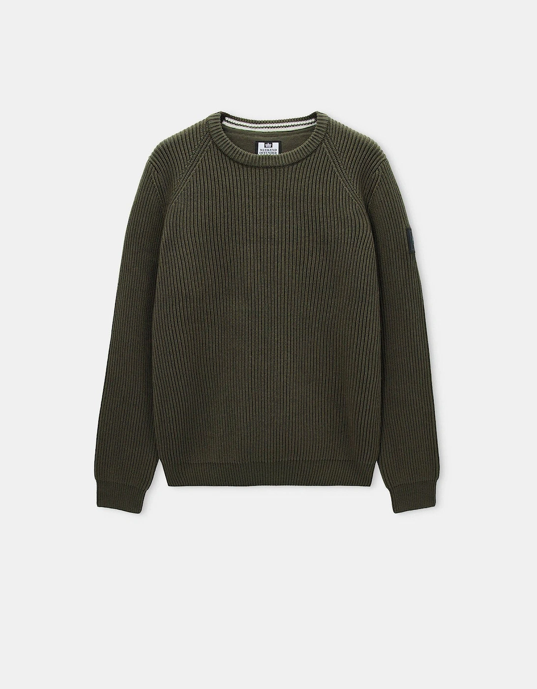 Morello Rib Crew Knit Sweat, 6 of 5