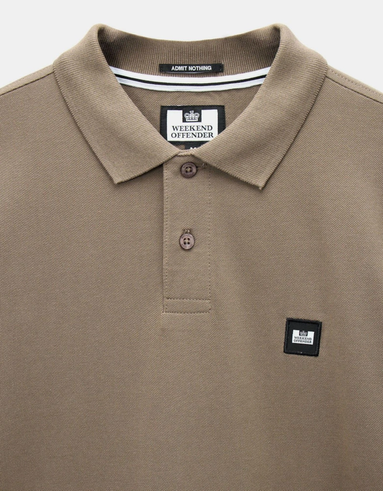 Dice Long Sleeve Polo Shirt