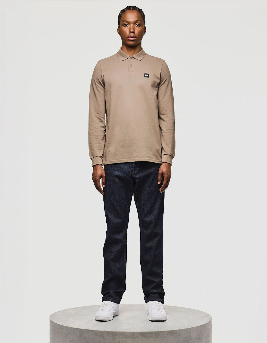 Dice Long Sleeve Polo Shirt