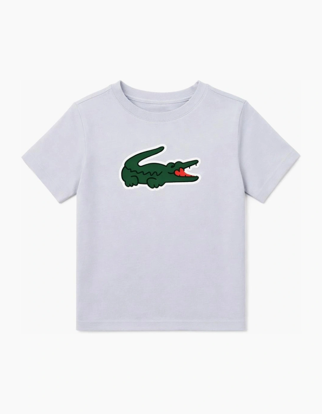 Lacoste Boys White 'S Blue Ultra Dry Crocodile T Shirt 947234 Size 35 Kids