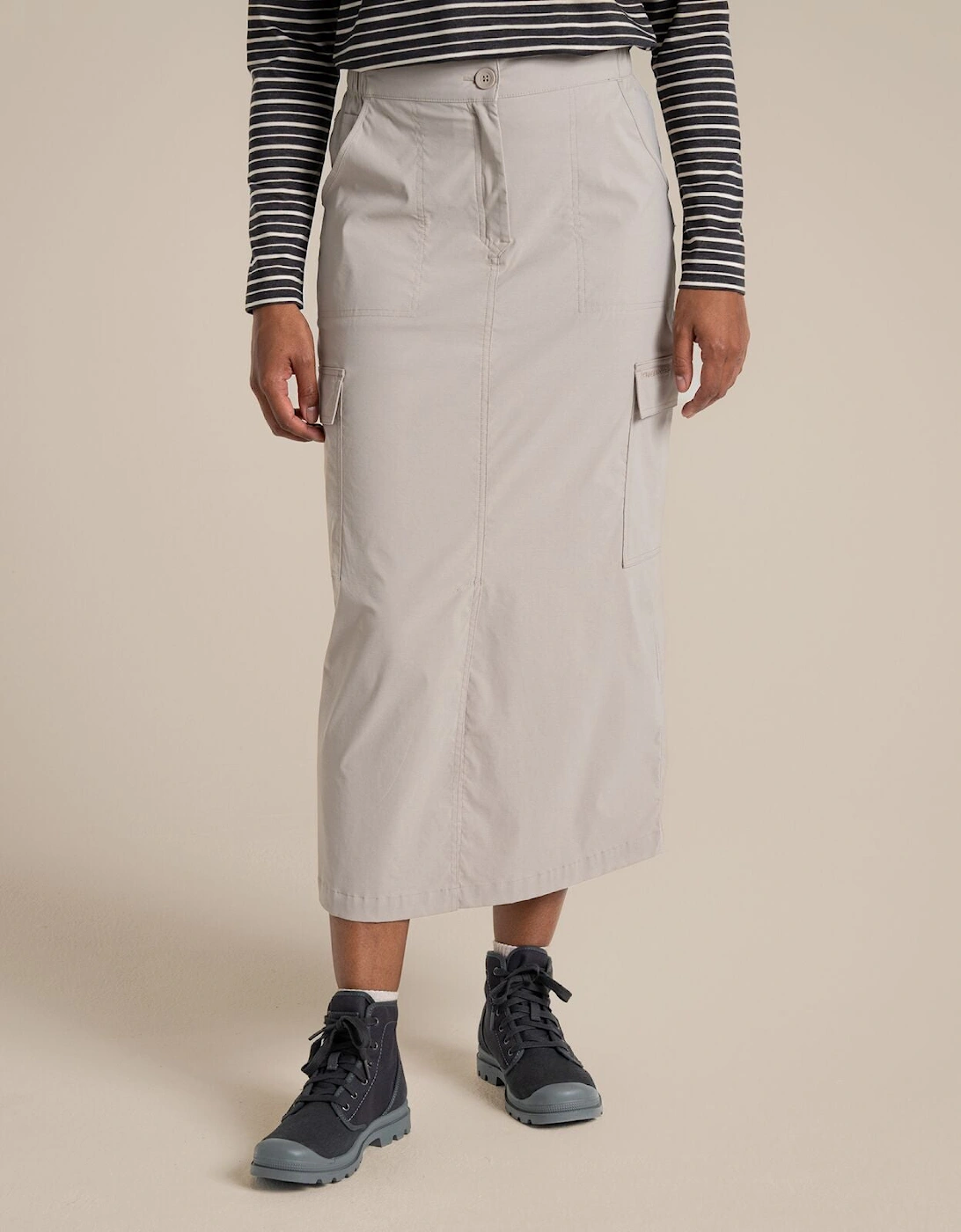 Craghoppers Womens NosiLife Pro Midi UPF Stretch Skirt, 2 of 1
