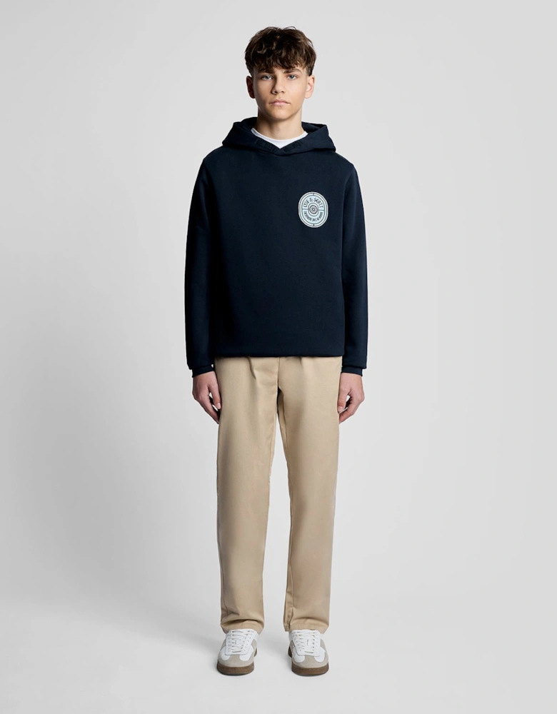 Graphic Badge Cotton Hoodie