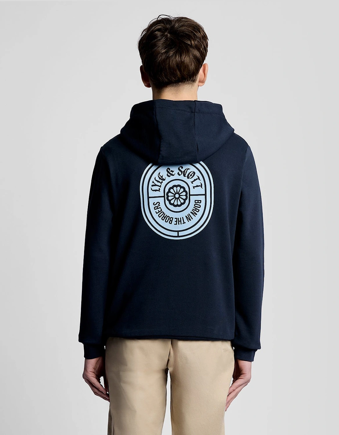 Graphic Badge Cotton Hoodie