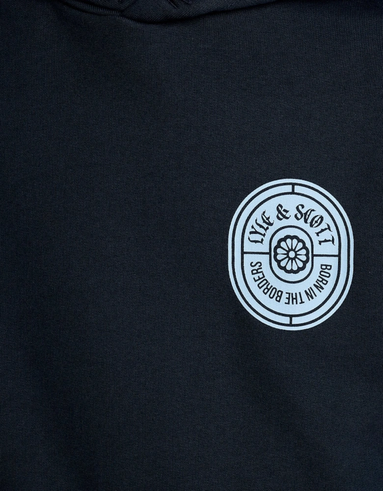 Graphic Badge Cotton Hoodie