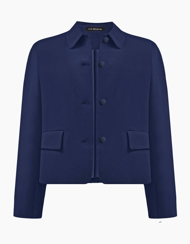 Navy Short Tailored Jacket