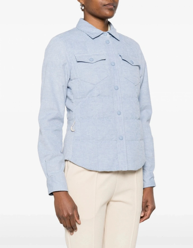 Womens Nangy Shirt Jacket Blue