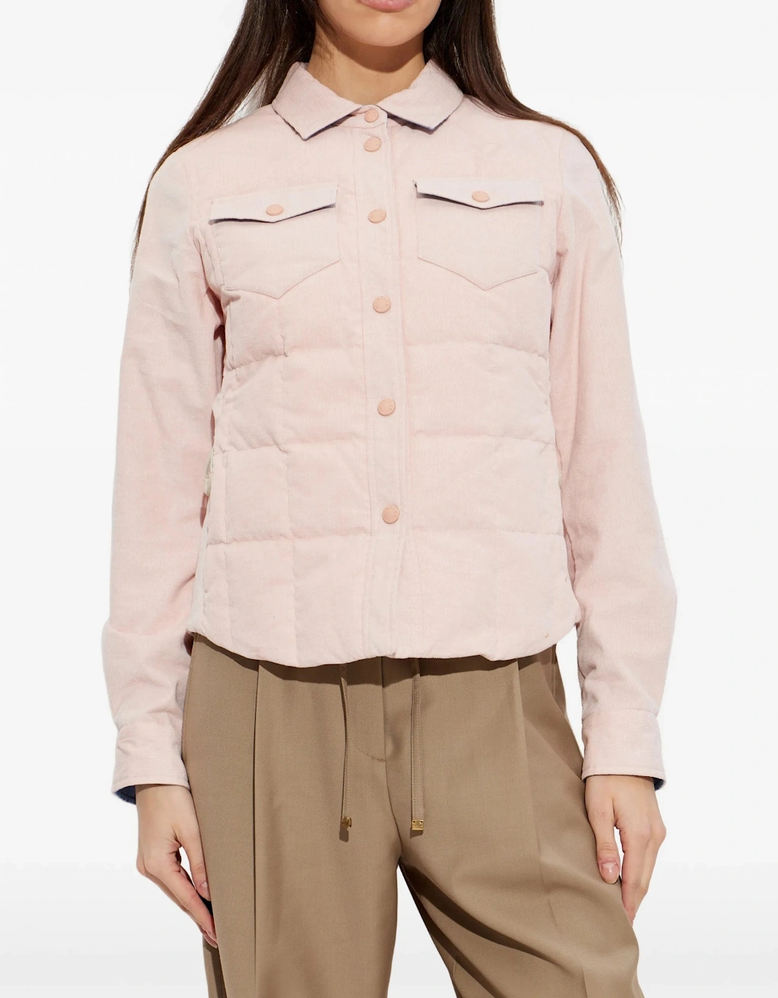 Womens Nangy Shirt Jacket Pink