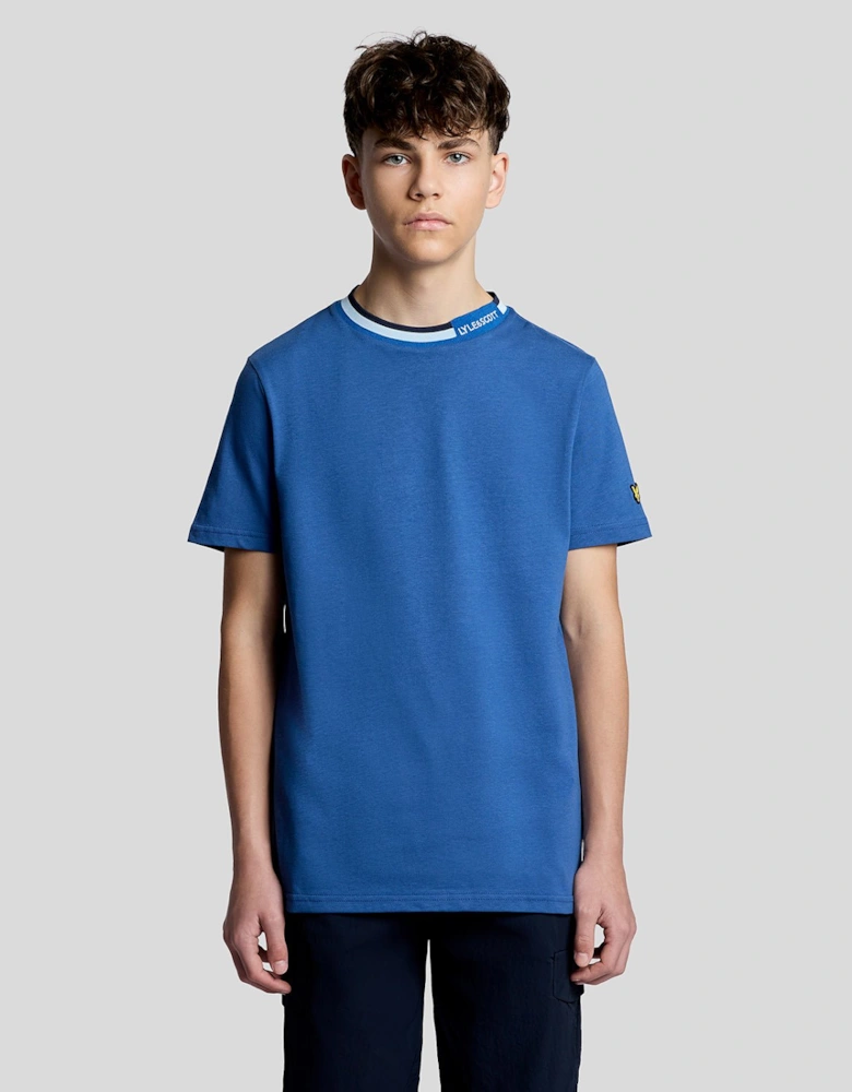 Tipped Collar Logo T-Shirt
