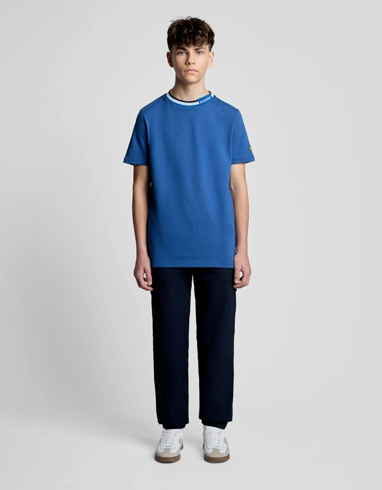 Tipped Collar Logo T-Shirt