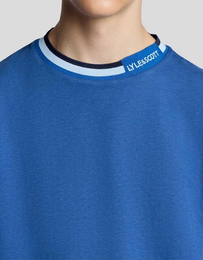 Tipped Collar Logo T-Shirt