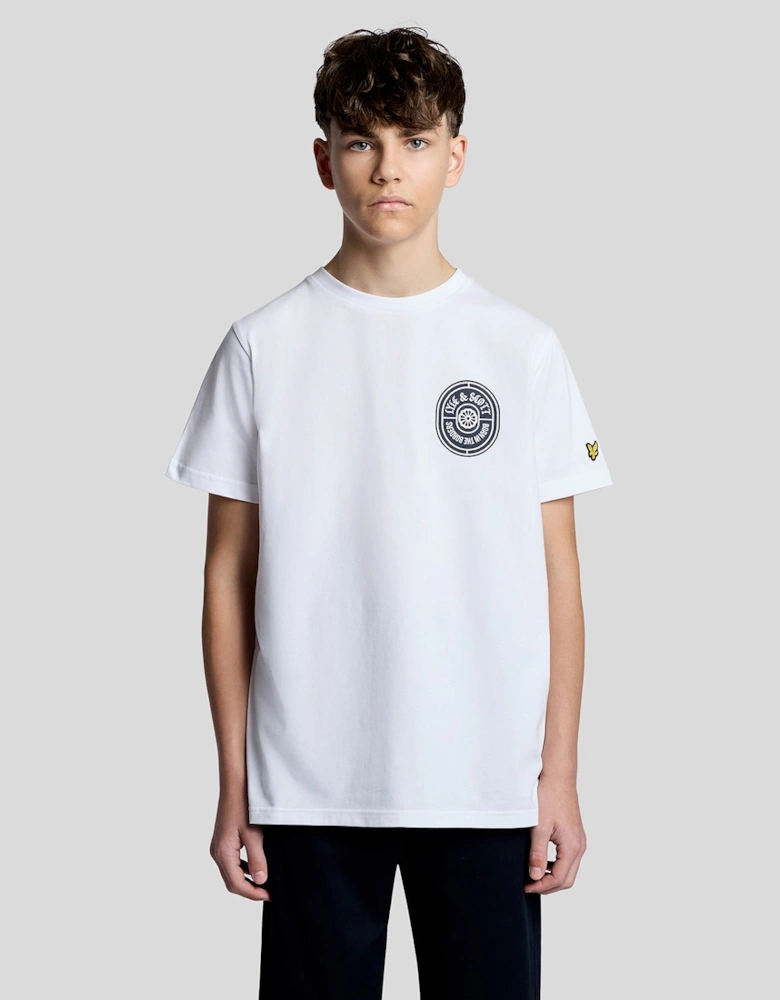 Graphic Badge Cotton T-Shirt