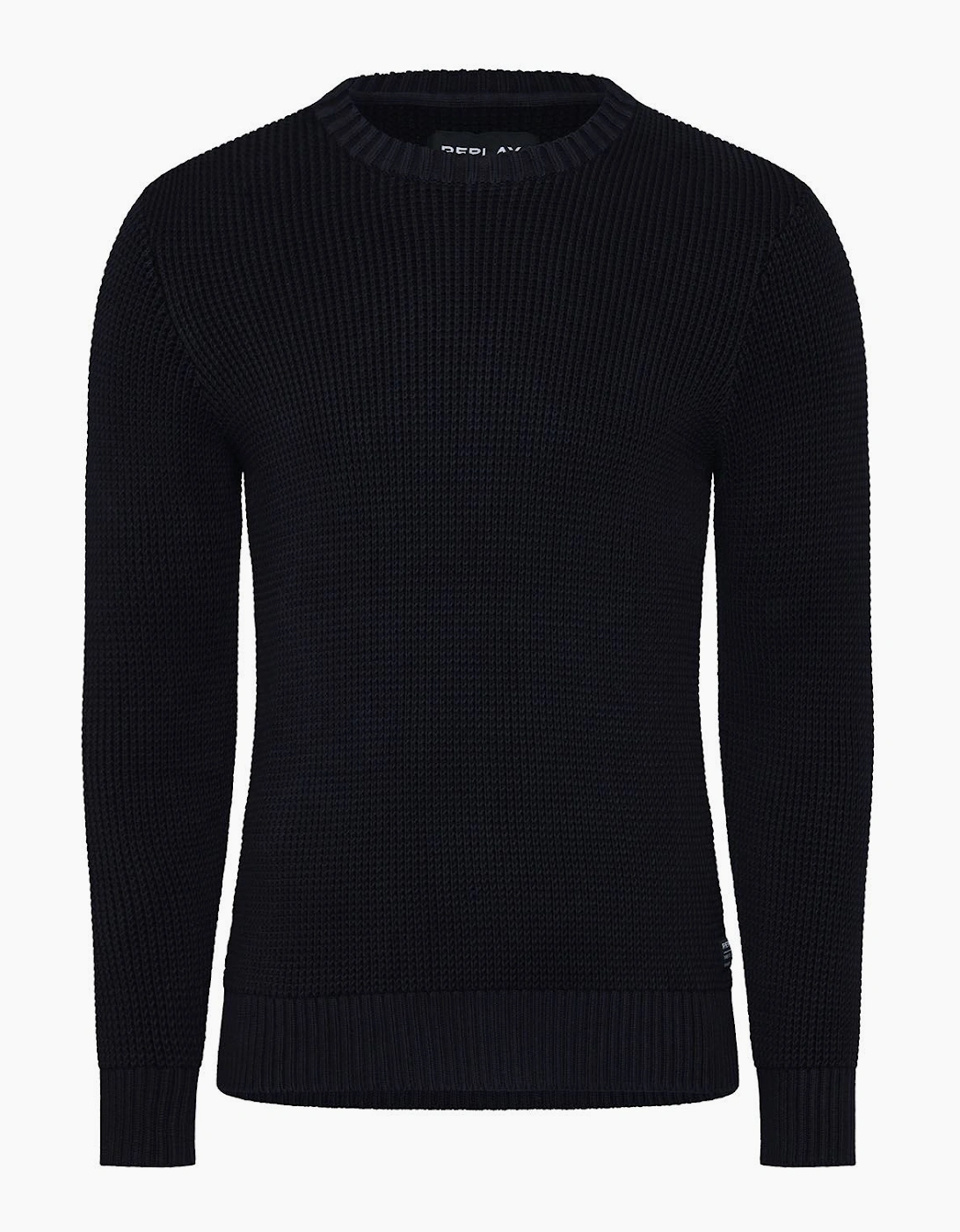 Knitted Crewneck Sweater - Knitted Crewneck Sweatshirt, 3 of 2