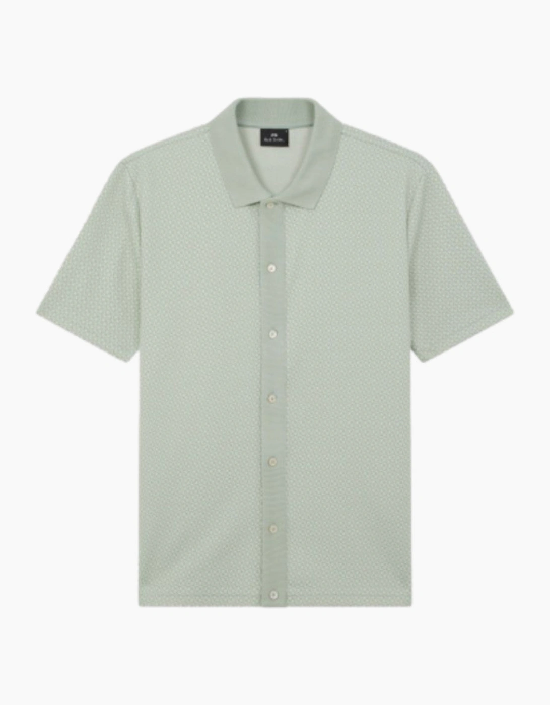 PS Button Front Polo Shirt 30 Green, 3 of 2