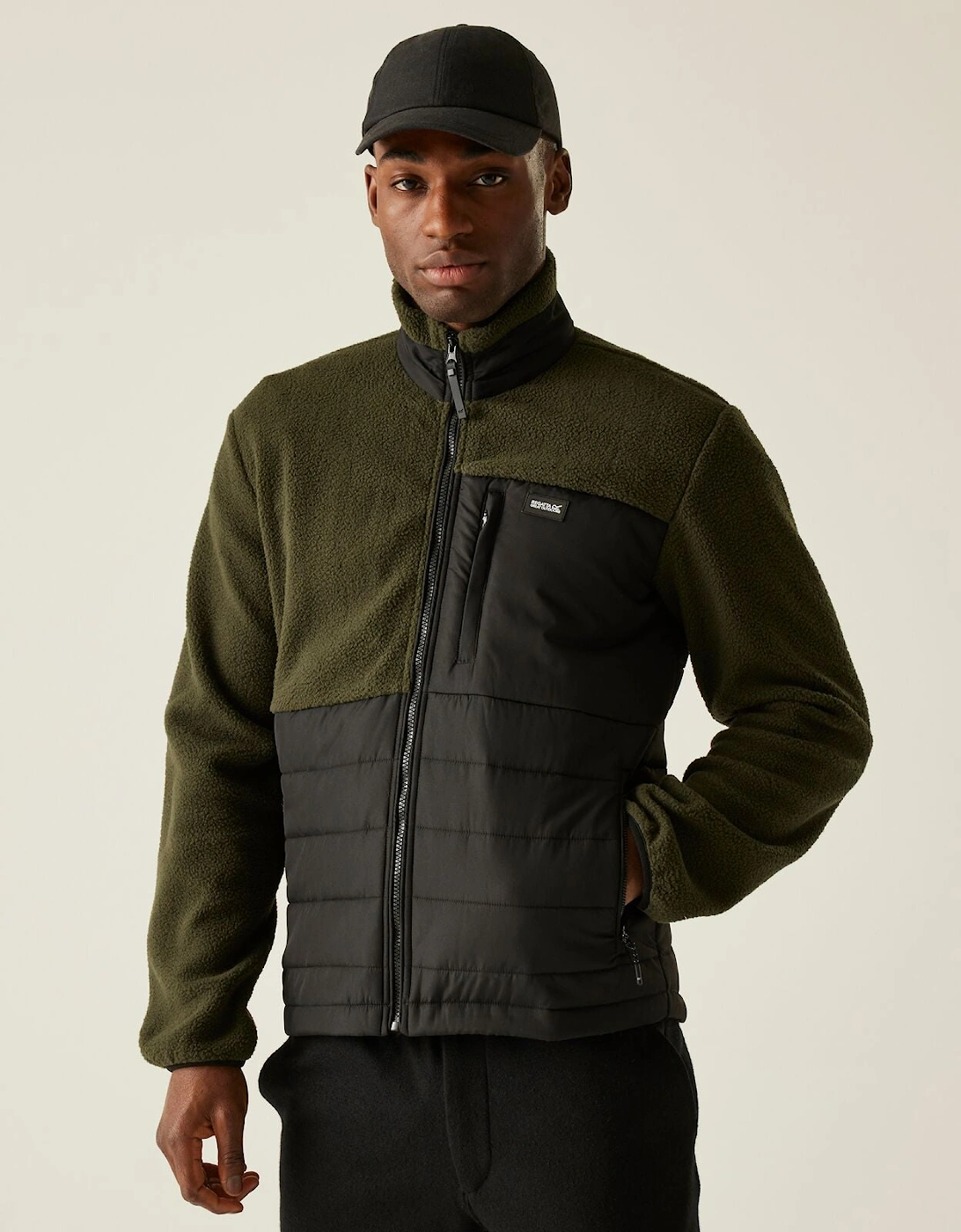 Regatta Mens Frankie Borg Hybrid Full Zip Fleece