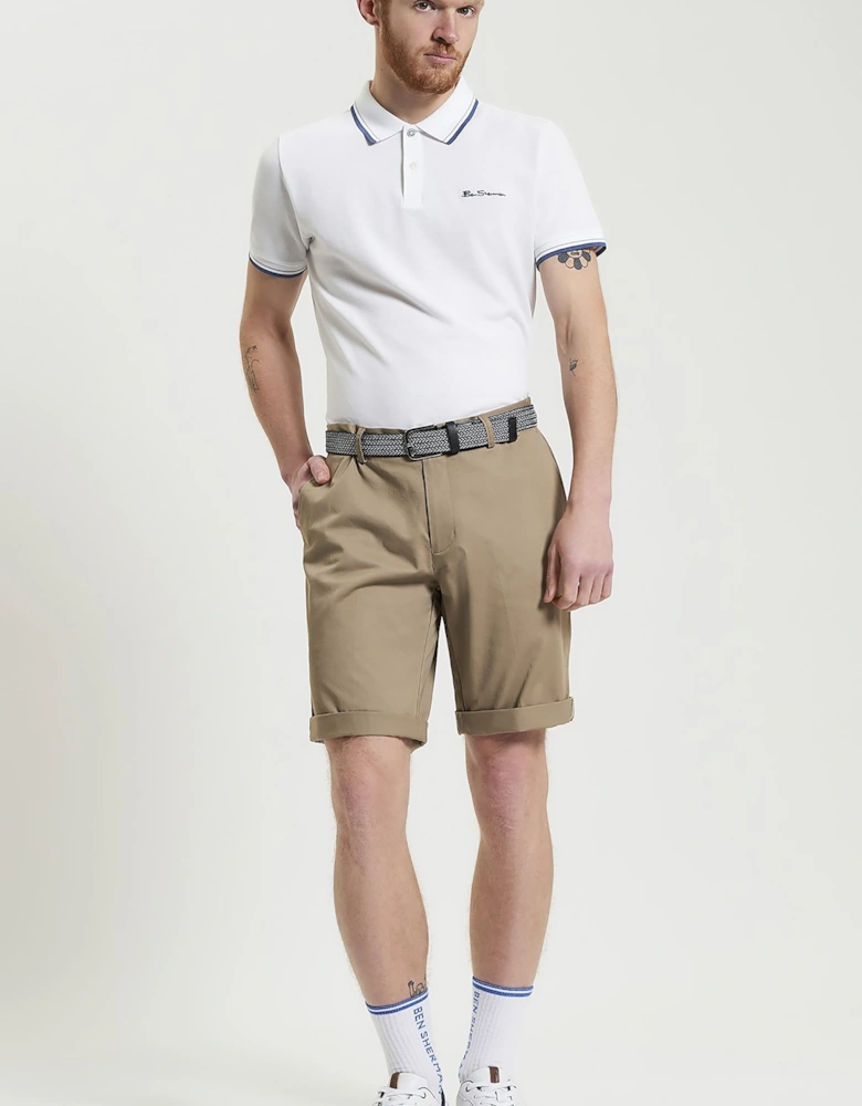 Signature Men's Classic Chino Shorts | Stone