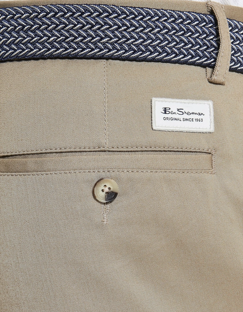 Signature Men's Classic Chino Shorts | Stone