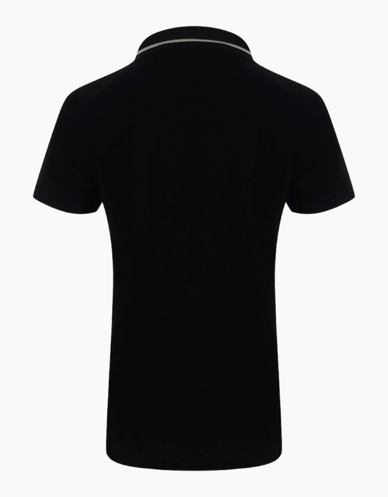 Love Moschino Signature Logo Black Polo Shirt