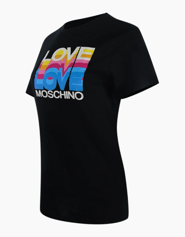 Layered Logo Black T-Shirt