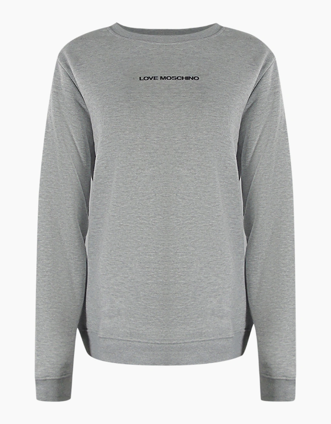 Love Moschino Small Logo Grey Sweatshirt, 4 of 3
