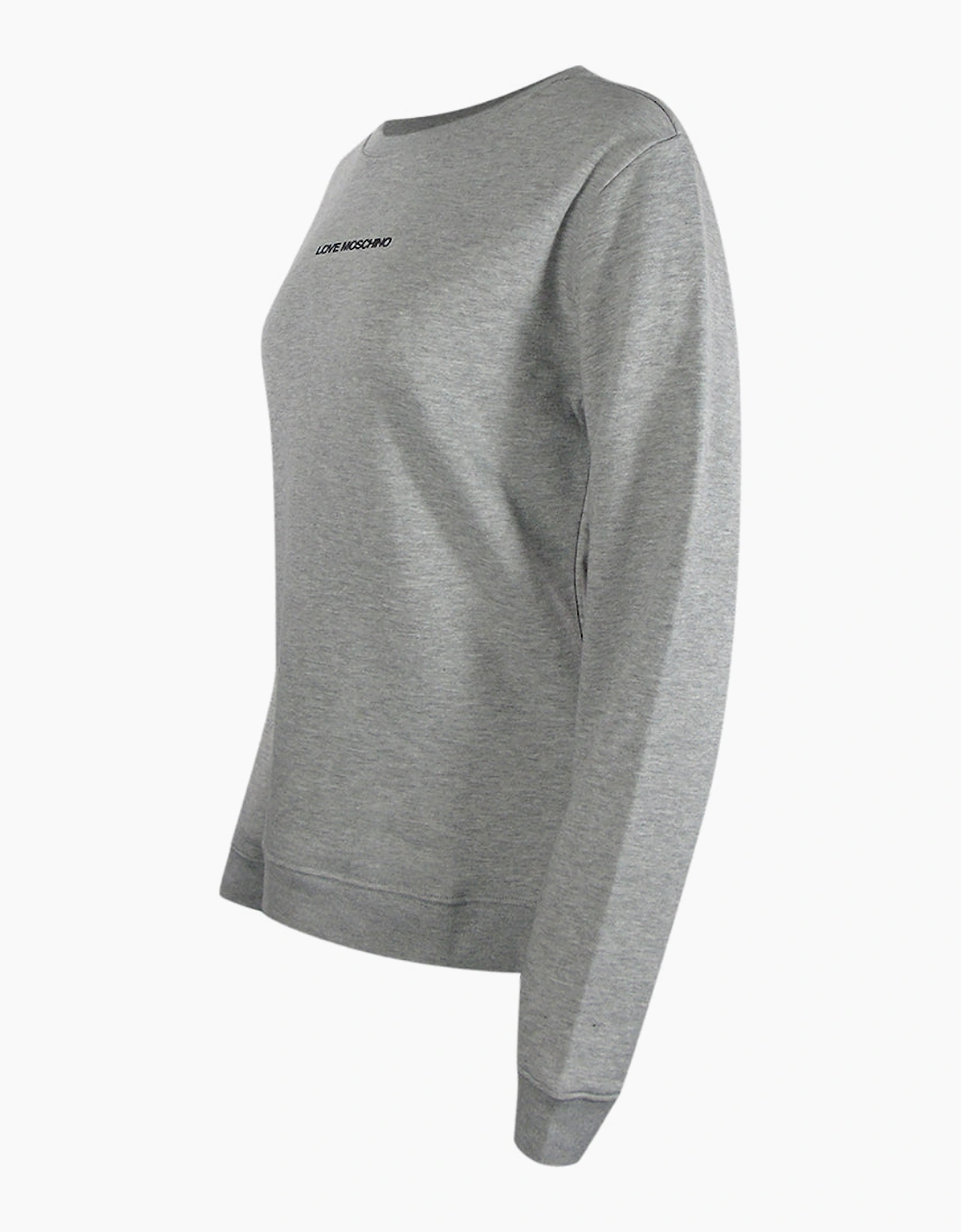 Love Moschino Small Logo Grey Sweatshirt