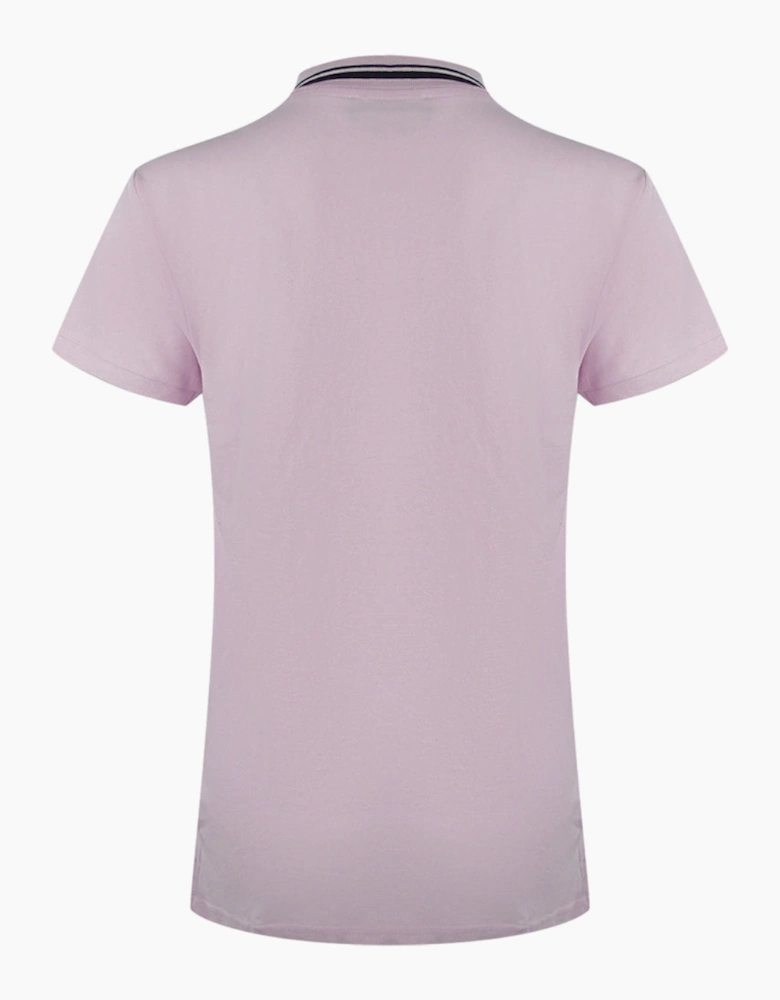 Love Moschino Small Box Logo Pink Polo Shirt