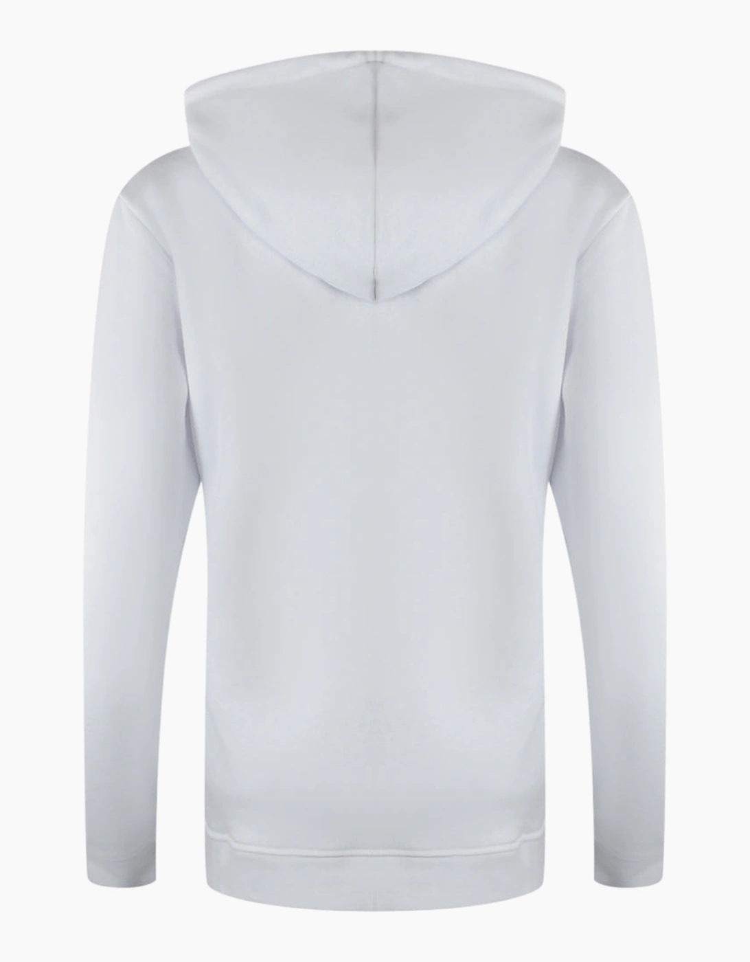 Love Moschino Small Bold Heart Logo White Zip Hoodie