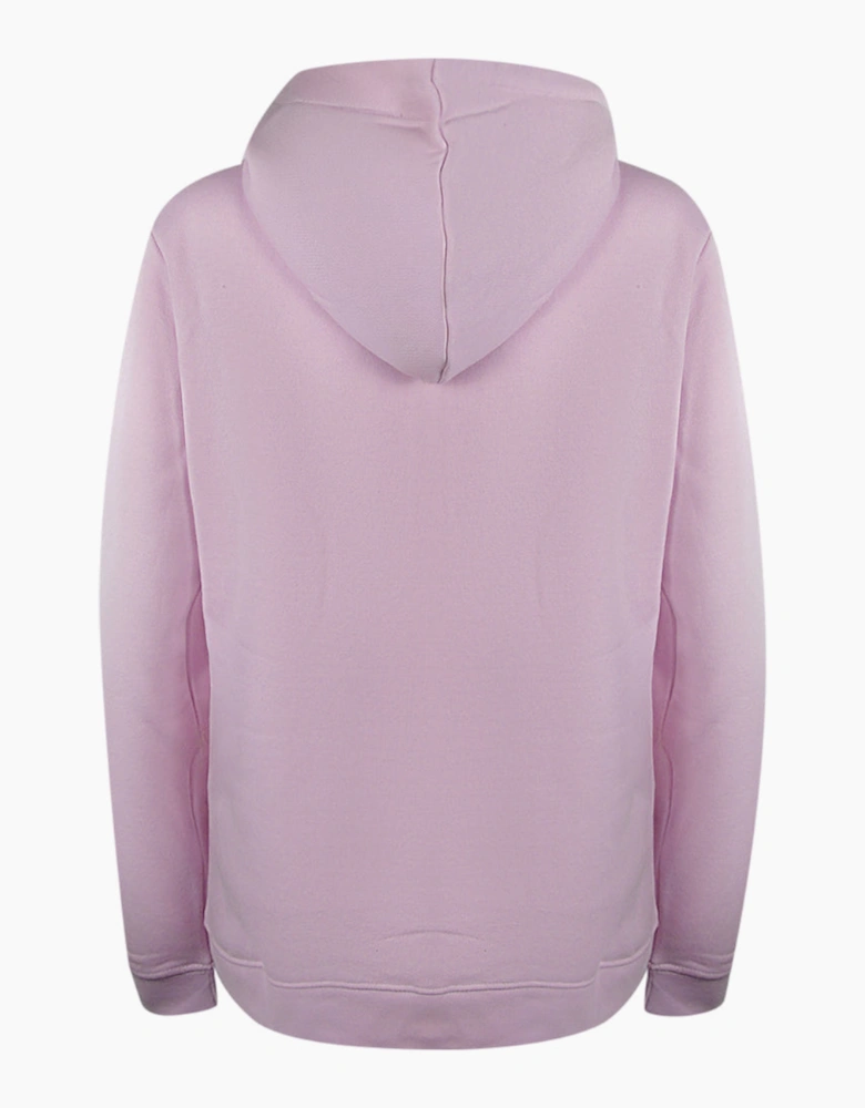 Love Moschino Small Heart Logo Zip Pink Hoodie
