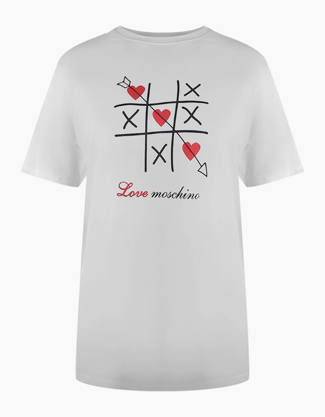 Tic-Tac-Toe Logo White T-Shirt, 4 of 3