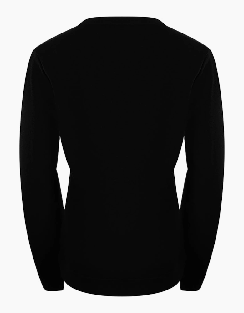 Love Moschino Small Logo Black Sweatshirt