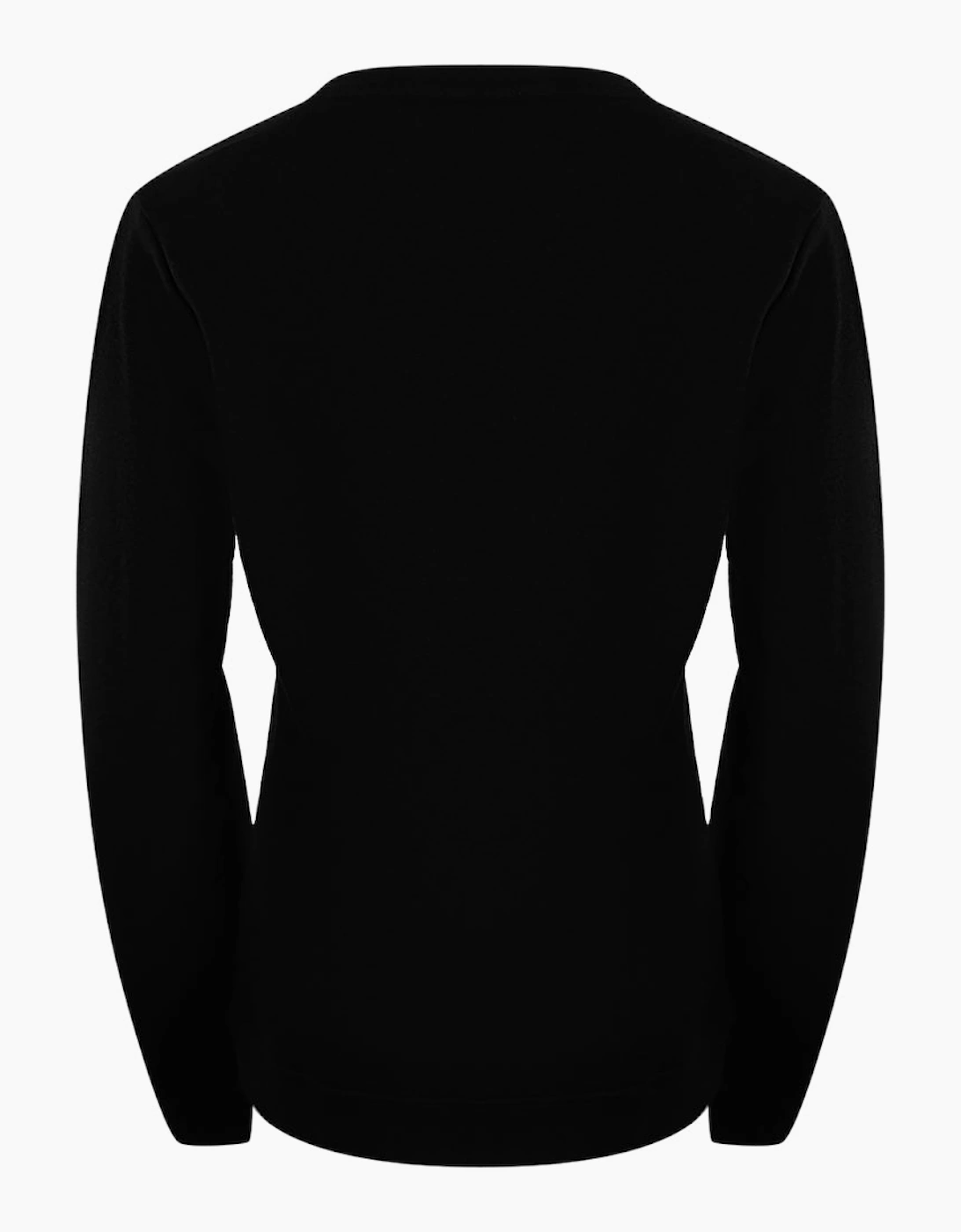 Love Moschino Small Logo Black Sweatshirt