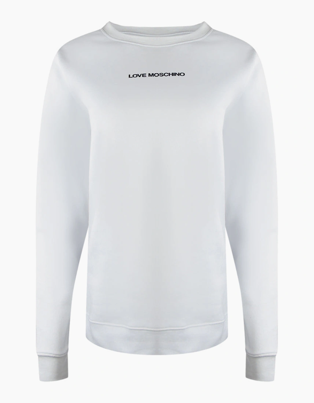 Love Moschino Small Logo White Sweatshirt, 4 of 3