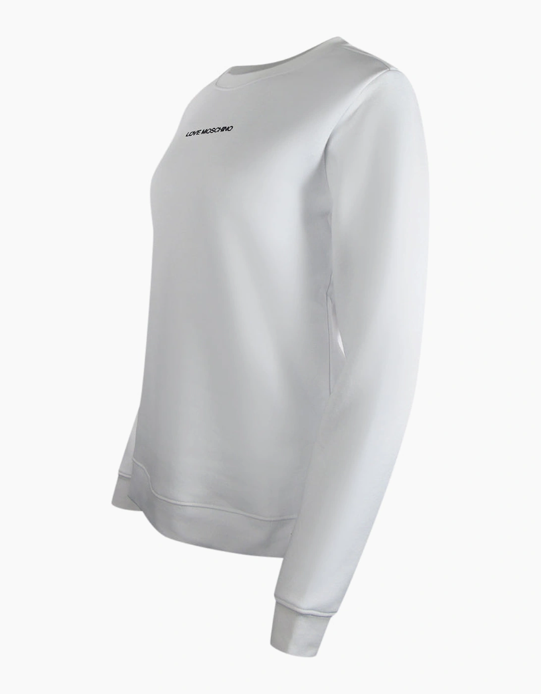 Love Moschino Small Logo White Sweatshirt