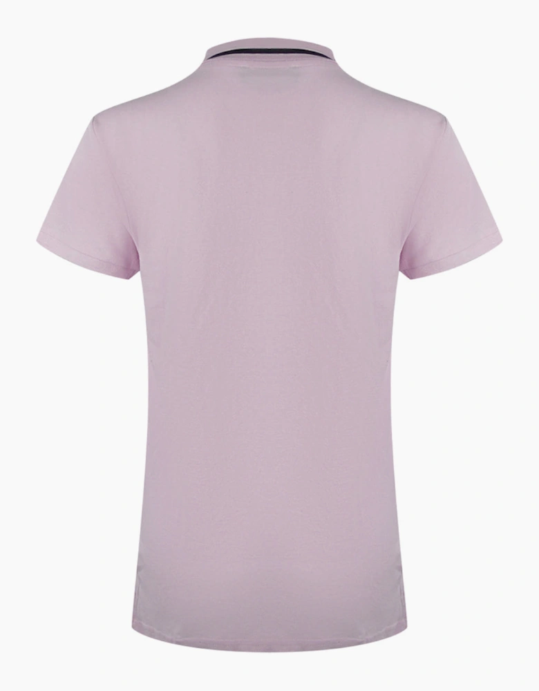Love Moschino Signature Logo Pink Polo Shirt
