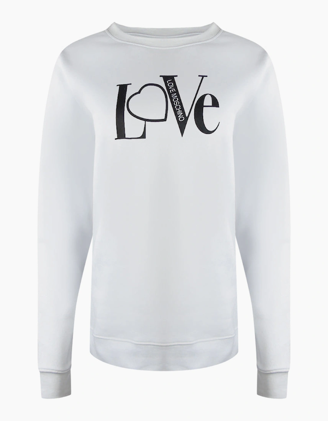 Love Moschino Bold Love Logo White Sweater, 4 of 3