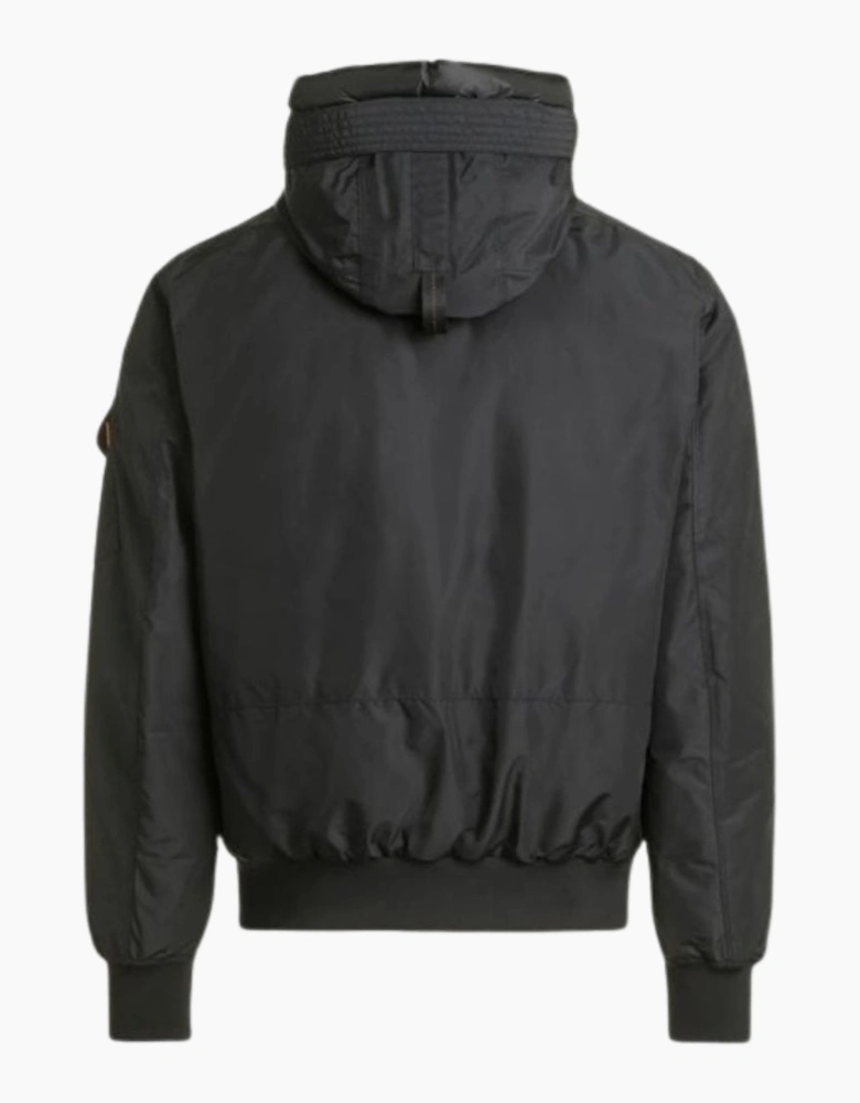 Gobi Core Black Hooded Bomber Jacket