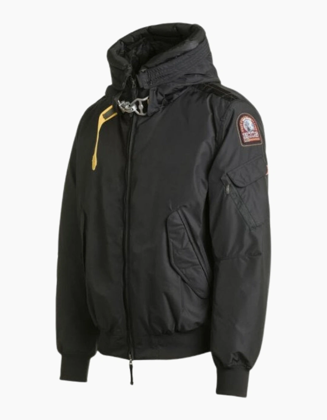 Gobi Core Black Hooded Bomber Jacket