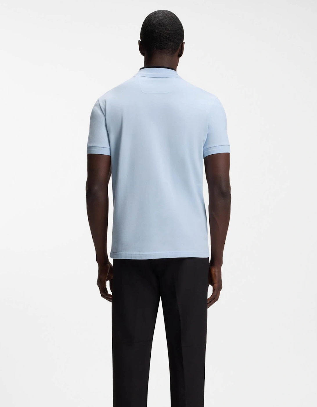 BOSS Green PL_Member Mens Short Sleeve Polo Shirt - Open Blue 460