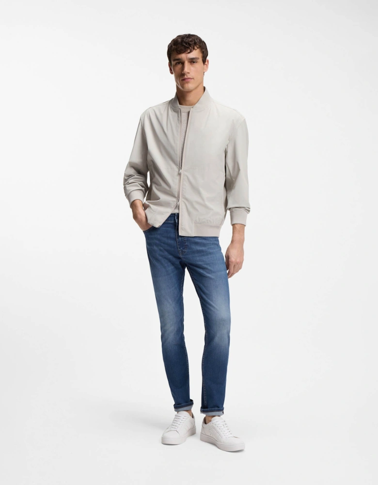 BOSS Orange Delaware Slim-Fit Jeans in Soft-Motion Denim - Medium Blue 422